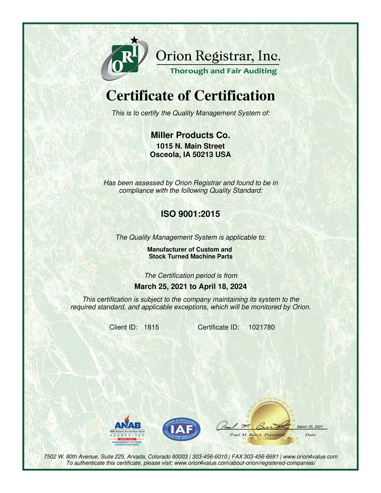 Certificate-Miller_Products_Co.-ISO_9001-2015-Osceola-Issued2021-1[1]